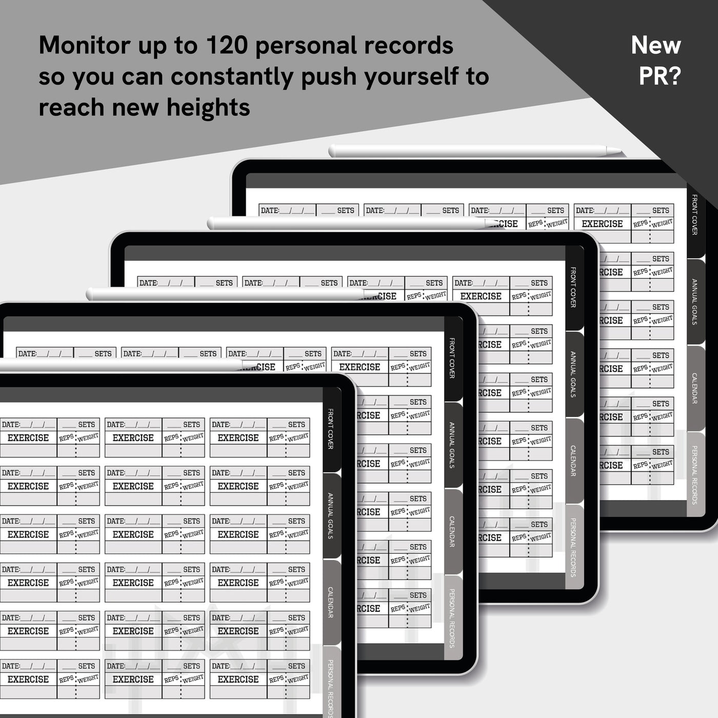 Annual Digital & Printable Fitness Journal